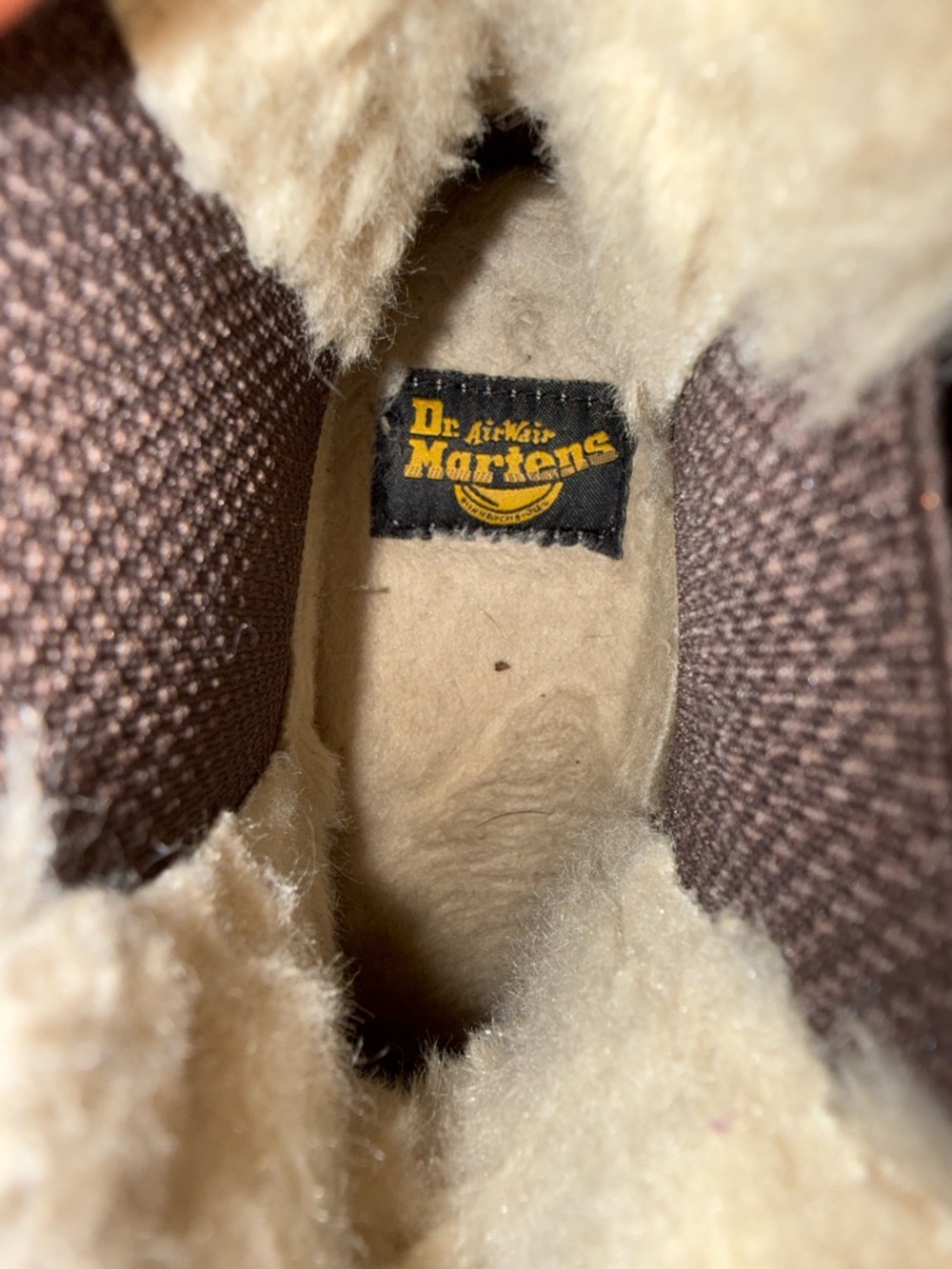 Dr. Martens Brown Leather Chelsea Boots with Shearling Trim - Picture 9 of 9